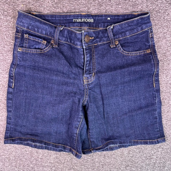 Maurices Pants - Maurices Shorts Womens 6 Blue Dark Wash Bermuda Preppy Casual Stretch Denim Jean